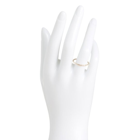 MIA FIORE Gold Made In Italy 14kt Gold Petite Textured Ring - Picture 2 of 2